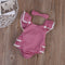 Flying Sleevless Lace Red Plaid Floral Romper - TinyTacker