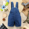 Puppy Cartoon Denim Rompers - TinyTacker
