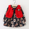 Becca's Fur Vest Floral Dress - TinyTacker