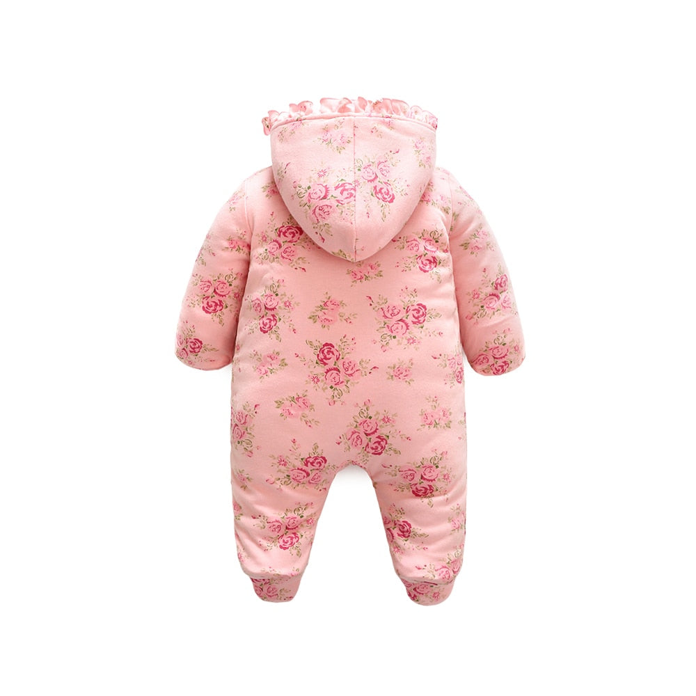 Floral Princess Christmas Girls Jumpsuit - TinyTacker