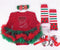 Gloria's Christmas Romper Dress Set - TinyTacker