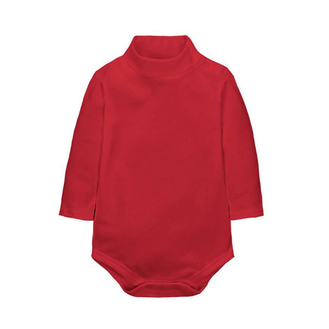 Isla's Red Turtleneck Romper - TinyTacker