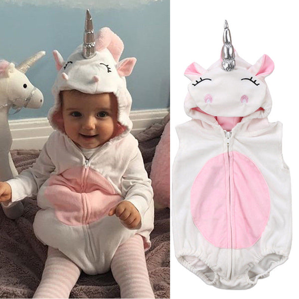 Unicorn Baby Girls Romper - TinyTacker