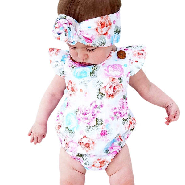 Summer Flower Romper - TinyTacker