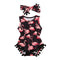 Flamingo Print Tassels Romper - TinyTacker