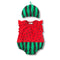 Watermelon baby bodysuit+hat - TinyTacker