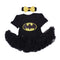Batman Baby Girl's Lace Romper Dress - TinyTacker