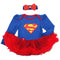 Superman Baby Girl's Romper Dress - TinyTacker