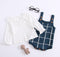 Woolen Baby Girls Plaid Outfits - TinyTacker