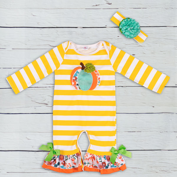 Yellow Stripe Jumpsuit - TinyTacker