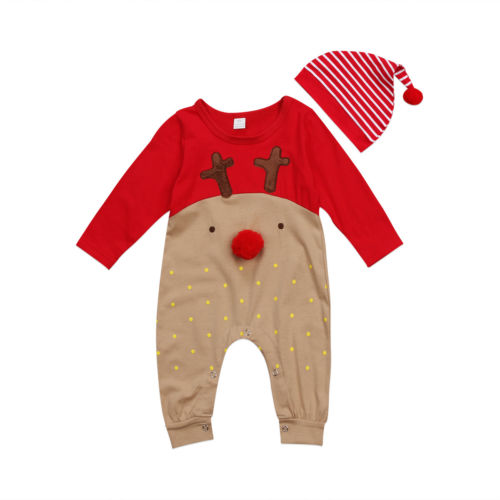 Raquel's Christmas Jumpsuit With Hat - TinyTacker