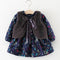 Becca's Fur Vest Floral Dress - TinyTacker