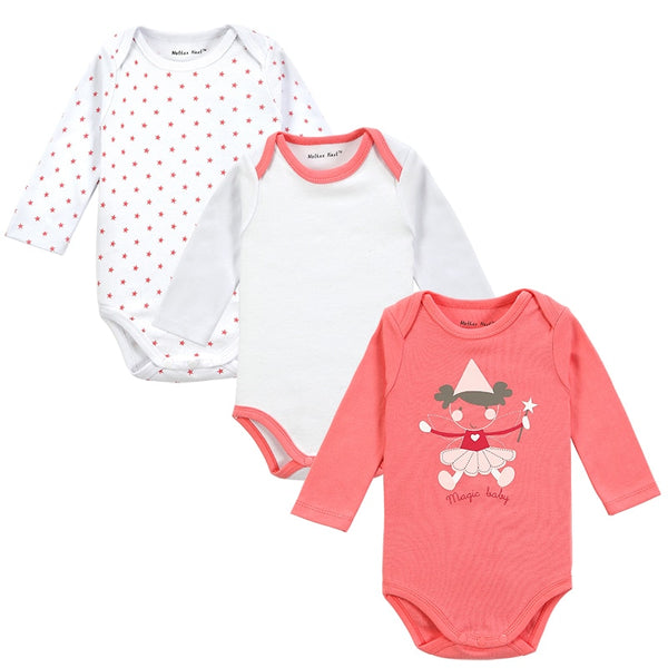 3 Pieces Cartoon Style Baby Girl - TinyTacker