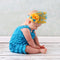 Blue Ruffled Lace Romper - TinyTacker