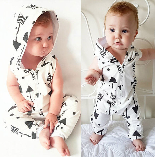 Arrow Cute Zipper Jumpsuit - TinyTacker
