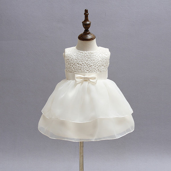 Vintage Lace Baby Girl Pageant Dress - TinyTacker