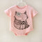 Cartoon Fox Print Romper - TinyTacker