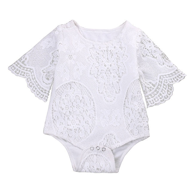 Augustina's Lace Romper Dress - TinyTacker