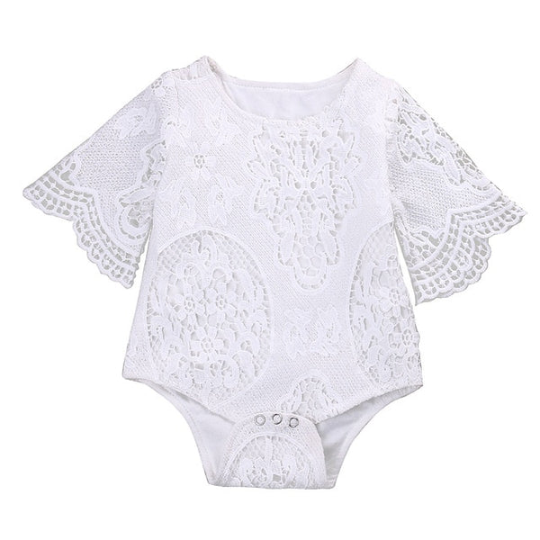Augustina's Lace Romper Dress - TinyTacker