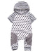 Baby Girls Hooded Short Sleeve Jumpsuit - TinyTacker