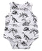 Summer Dinosaurs Print Bodysuit - TinyTacker