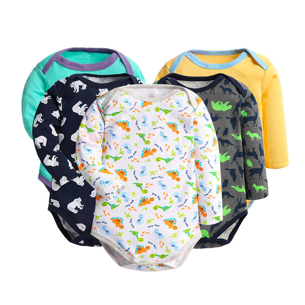 5 pcs Cartoon Style Bodysuit - TinyTacker