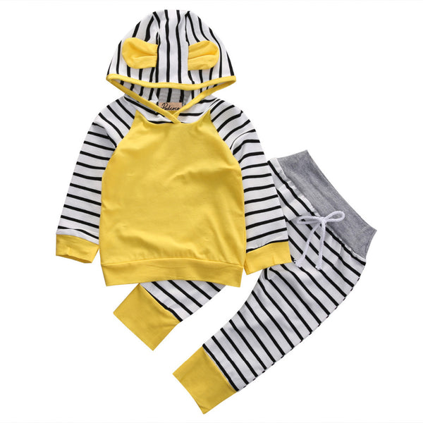 Adorable Autumn Playsuit Hooded Outfit - TinyTacker
