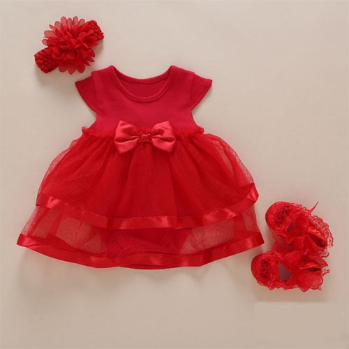 Victoria's Christmas Dress With Shoes - TinyTacker