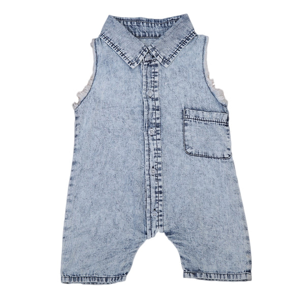 Sleeveless Denim Summer Girl Jumpsuit - TinyTacker