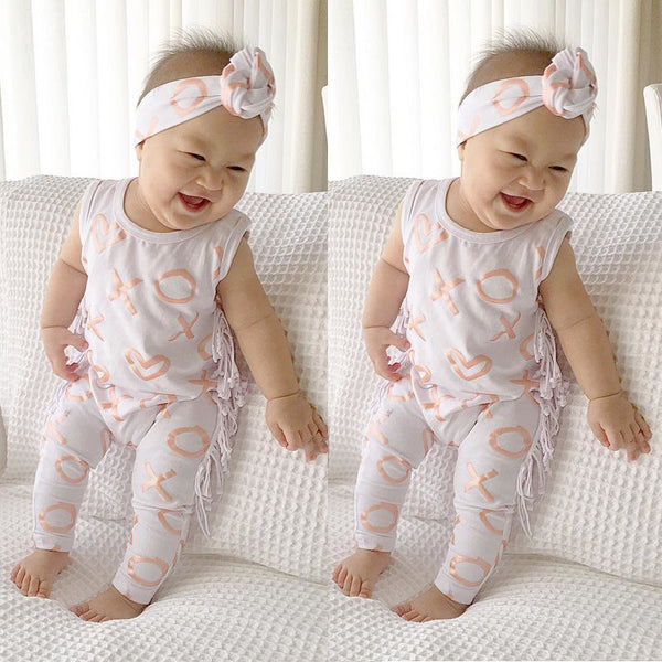 Fashion Baby Girl Tassel Outfit - TinyTacker