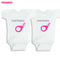 "He Did It" Twins Romper - TinyTacker