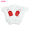 "He Did It" Twins Romper - TinyTacker