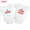 "He Did It" Twins Romper - TinyTacker