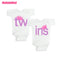 "He Did It" Twins Romper - TinyTacker