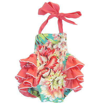 Eva's Floral Sunsuit Outfit - TinyTacker