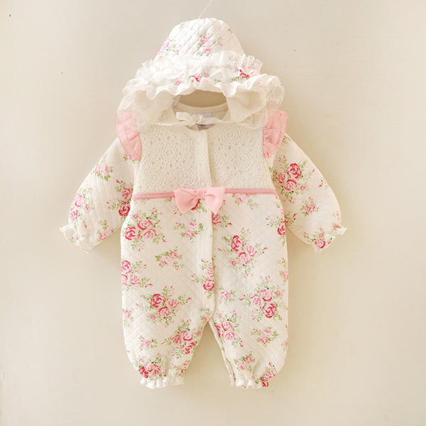 Floral Princess Jumpsuit - TinyTacker