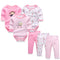 6pcs Baby Girl Clothes - TinyTacker