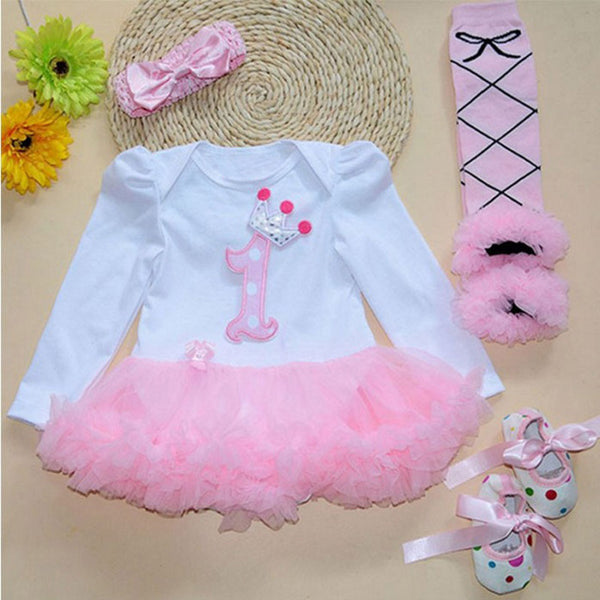 Damiena's 4PCS Tutu Christmas Romper - TinyTacker