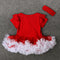 Red Cute Baby Girls Romper With Bowknot - TinyTacker