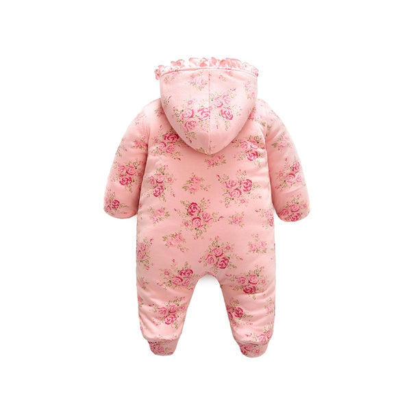 Floral Princess Christmas Girls Jumpsuit - TinyTacker