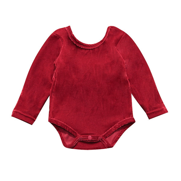 Baby Girl Outfits Pleuche Bodysuit - TinyTacker