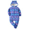 Blue Snow Hooded Jumpsuit - TinyTacker
