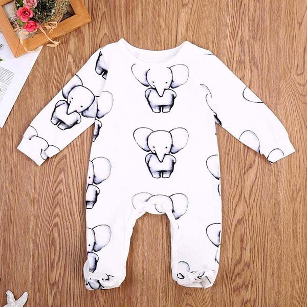 Cute Little Elephant Jumpsuit - TinyTacker