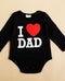 I Love DAD Printed Romper - TinyTacker