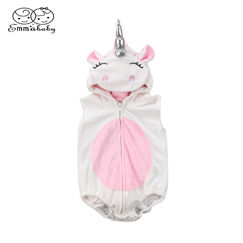 3D Unicorn Baby Costume Girls Romper - TinyTacker
