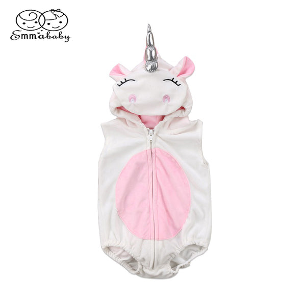3D Unicorn Baby Costume Girls Romper - TinyTacker