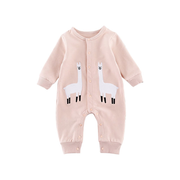 Cute Cartoon Solid Color One-piece - TinyTacker