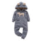 Cartoon Deer Design Hooded Jumpsuit - TinyTacker