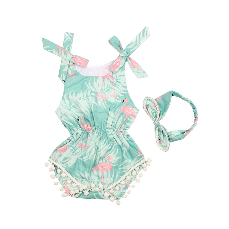 Stephani's Floral Print Romper - TinyTacker