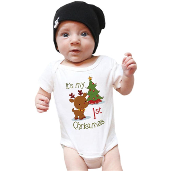 It's My First Christmas Romper - TinyTacker